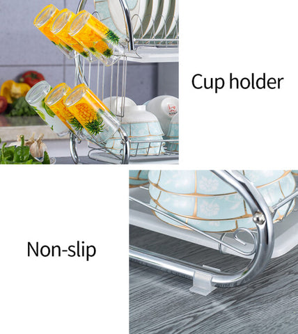 2 Tiers Dish Rack