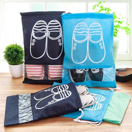 Shoe Storage Bag Closet Organizer Non-woven Travel Portable Bag