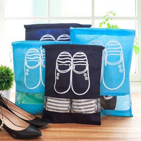 Shoe Storage Bag Closet Organizer Non-woven Travel Portable Bag