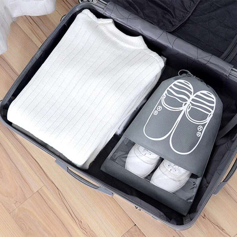 Shoe Storage Bag Closet Organizer Non-woven Travel Portable Bag