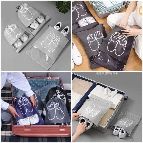 Shoe Storage Bag Closet Organizer Non-woven Travel Portable Bag