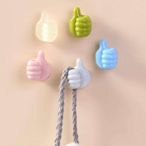 Creative Thumbs Up Shape Wall Hook Clip (pack of 10)